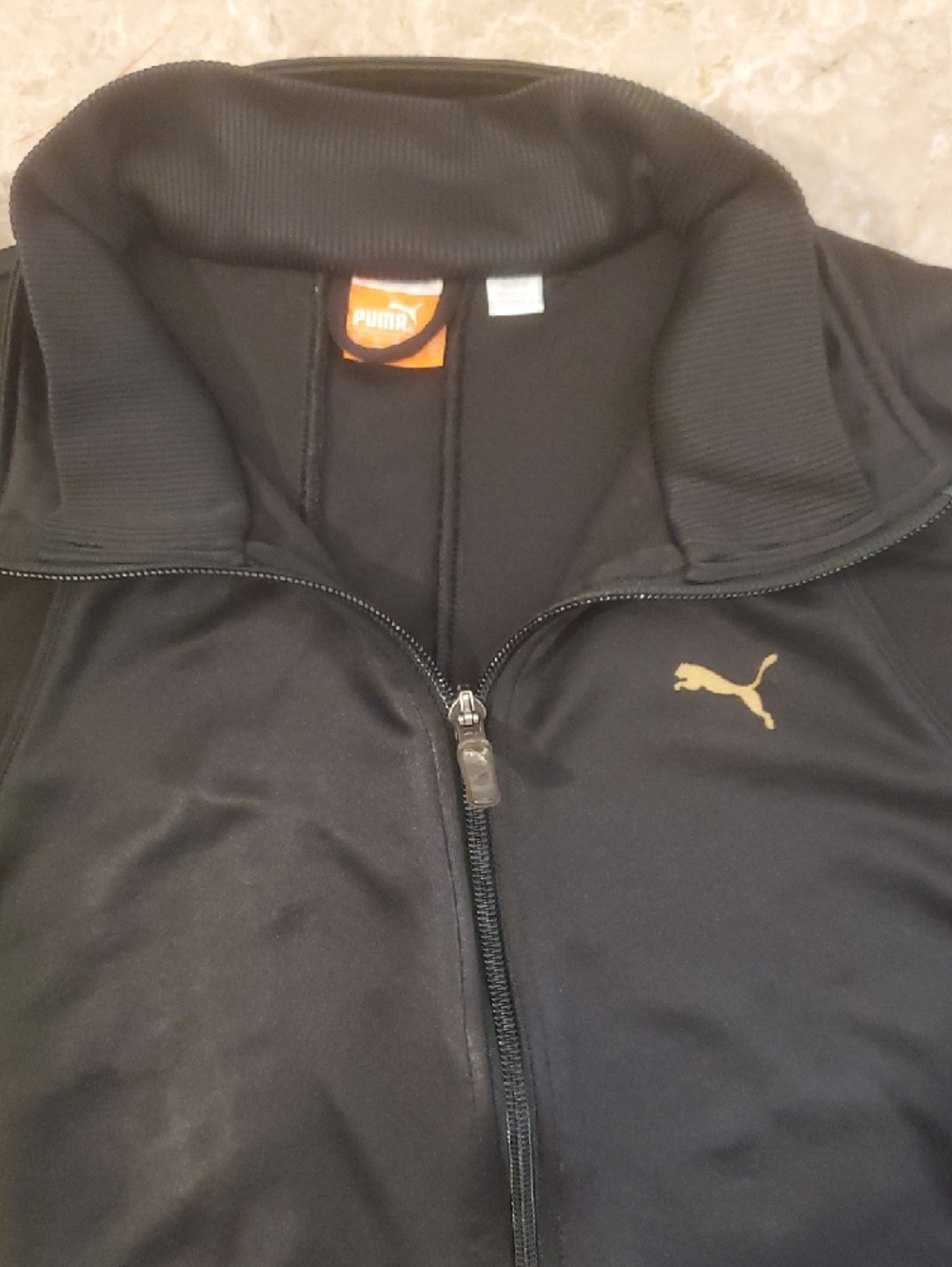 Puma Women's Athleisure Black Full-Zip Track Jacket Sweatshirt Women's Size L - Picture 2 of 13